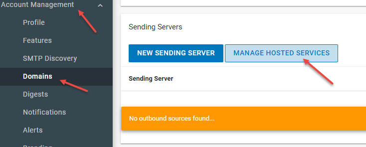 Spambrella - Manage Hosted Services