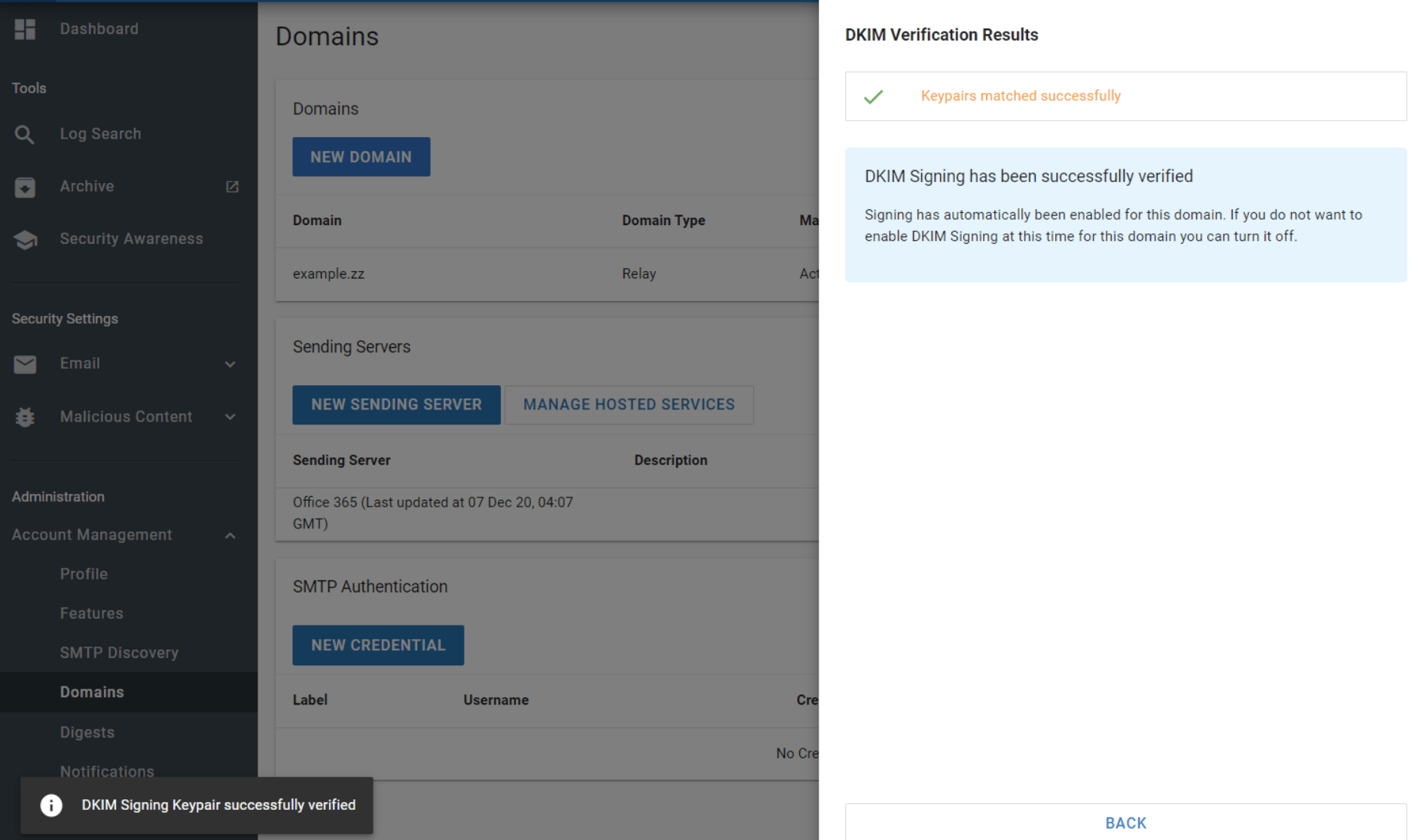 DKIM Configuration