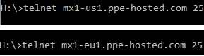 Proofpoint Essentials Telnet Instructions