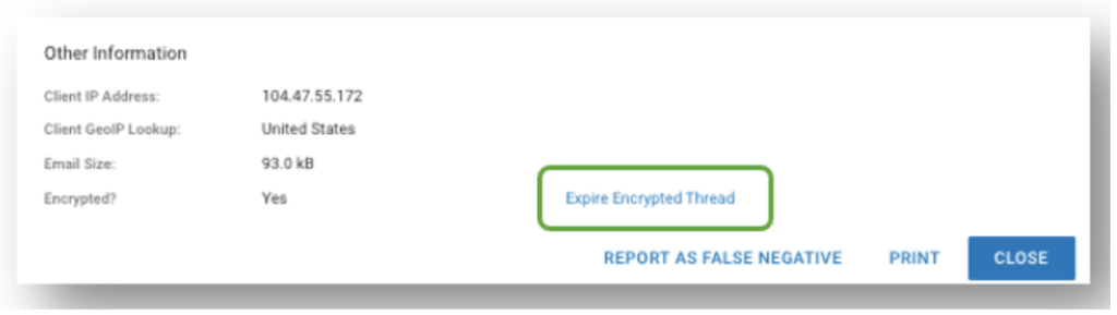 Expire Encrypted Emails